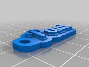 paul's keychain organization customized 3d print model - Mito3D