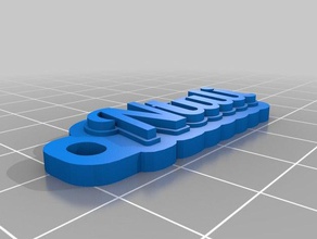 ntuli's keychain organization customized 3d print model - Mito3D