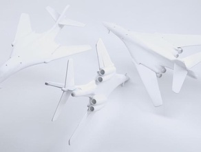 lancer b1 bomber toys & games aircraft airforce airplane cold war deterrent game model usaf 3d print model - Mito3D