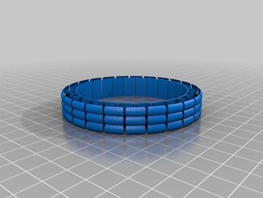 fm5stretchlet bracelet bracelets customized 3d print model - Mito3D