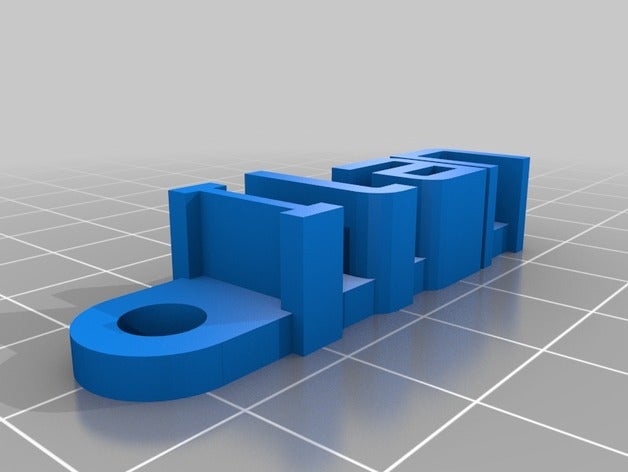 ilan keychane organização personalizado 3D print model - Mito3D