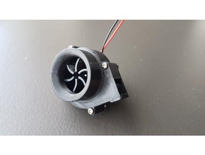 40mm centrifugal fan electronics cooling duct motor physics 3d print model - Mito3D
