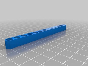 my customized straight beam lego technic construction toys 3d print model - Mito3D