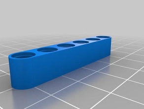 6-pin-technic beam Bau-Spielzeug kundengebundene 3d print model - Mito3D