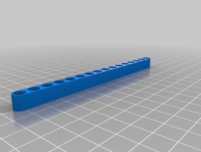 16 pin technic beam construction toys customized 3d print model - Mito3D