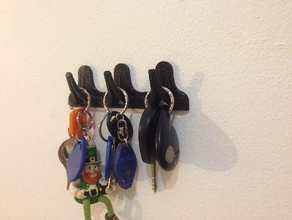 key hanger organization keys 3d print model - Mito3D