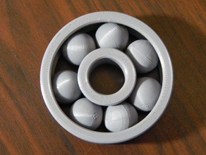 ball bearing - 7 balls u support 3d printing tests designspark mechanical 3d print model - Mito3D