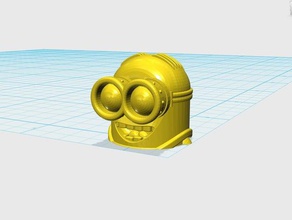 minion head toys & games new yellow 3d print model - Mito3D