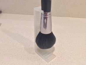 long makeup brush holder bathroom 3d print model - Mito3D