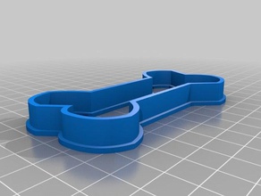 dog bone cookie cutter kitchen & dining cookies 3d print model - Mito3D