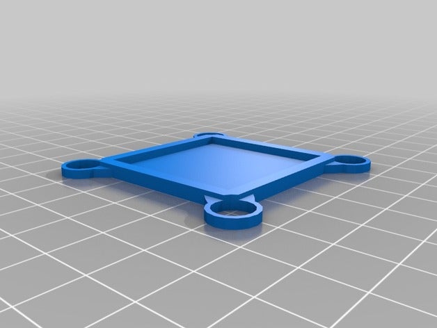 my first 3d key chain quilt piece printing tests 3D print model - Mito3D