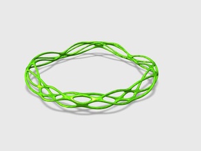 alien bracelet fashion 3d cool green hand mesh 3d print model - Mito3D