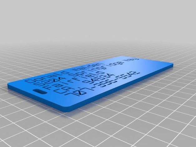 don tag organization customized 3D print model - Mito3D