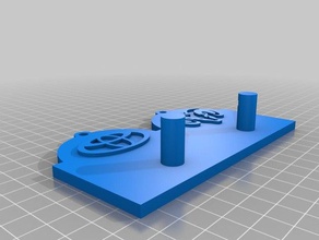 2 chave toyota dodge de gancho organização personalizado 3d print model - Mito3D