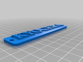 kyocera tag keychain organization customized 3d print model - Mito3D