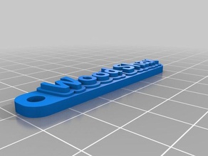 meine angepasste multiline-tag Schlüsselanhänger - Organisation kundengebundene 3d print model - Mito3D