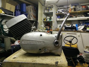 zundapp 50cc motor vehículos cs50 ks50 ciclomotor la motocicleta 3d print model - Mito3D