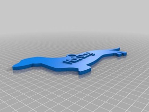 dachshund Anahtarlık özelleştirilmiş 3d print model - Mito3D