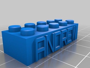 lego block andrew construction toys customized 3d print model - Mito3D
