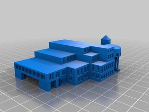 kopieren Rathaus 3d-drucken 3darts brampt die city hall 3d print model - Mito3D