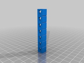 my customized temp calibration tower 3d printing tests 3d print model - Mito3D