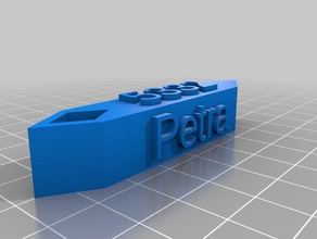 petra Schlüsselanhänger kundengebundene 3d print model - Mito3D