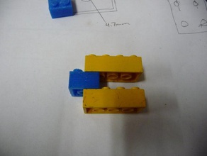 2x2 başka bir lego tuğla inşaat oyuncaklar 3d print model - Mito3D