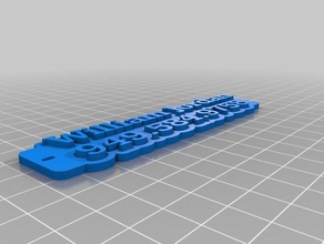 william keychain organization customized 3d print model - Mito3D
