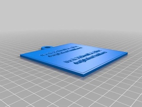 não cartão de 2 d a arte personalizado 3d print model - Mito3D