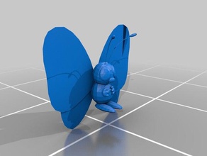 butterfree le creature pokemon 3d print model - Mito3D