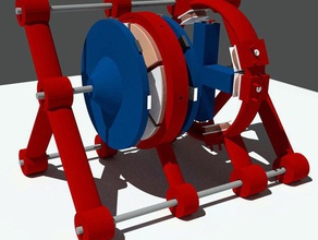 la energía libre de adams motor + axial alternador v10 diy energa generador el movimiento perpetuo 3d print model - Mito3D