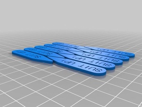 suit up collar stays accessories customized 3d print model - Mito3D