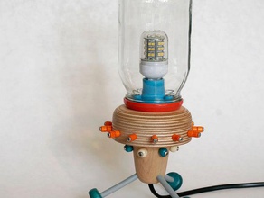 g9 lampholder diy lamp reclaimed recycled strange upcycled upcycling 3d print model - Mito3D