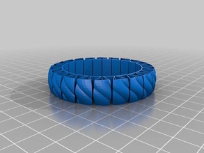 mjs corded stretchlet pulsera las pulseras personalizado 3d print model - Mito3D
