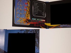 ride cornice arredamento cedar fair point immagine picture frame roller coaster 3d print model - Mito3D
