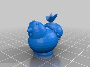 poulet papillon sculptures 3d print model - Mito3D