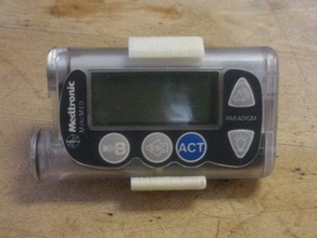 medtronic minimed pompa di insulina clip gadget 3d il diabete diabetici utile 3d print model - Mito3D