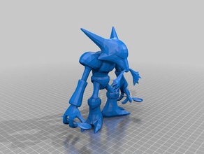 alakazam le creature pokemon 3d print model - Mito3D