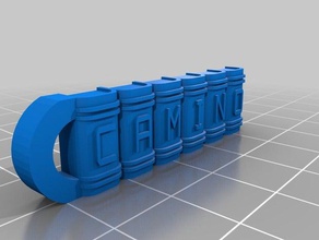 llavero camino de porte-clés personnalisé 3d print model - Mito3D