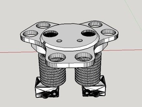 800 kossel çift v6 e3d alanında etkileyici 3d baskı ekstruzyon 3d print model - Mito3D