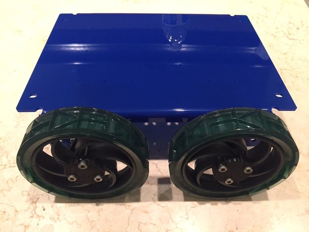 4 ruota rover piattaforma i veicoli 4wd robot vex 3D print model - Mito3D