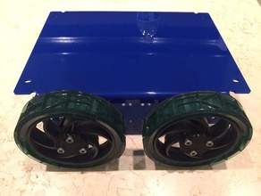 4 rueda rover de la plataforma vehículos 4wd el robot vex 3d print model - Mito3D