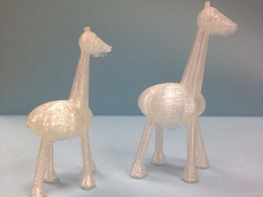 girafa 3d impressão animais educação geometria 3d print model - Mito3D