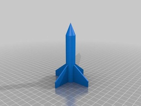 foguete brinquedos & games 3d print model - Mito3D