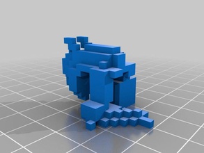 peixes cacthing dragão arte 3d print model - Mito3D