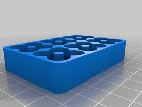 11mm aaa battery holder organization customized 3d print model - Mito3D