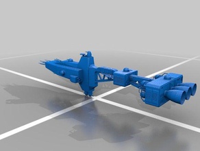 terra vigor hyperion classe de nave veículos babylon 5 3d print model - Mito3D