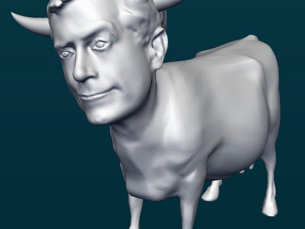 cowbert other mashup meshmixer colbert makerstrong pointless 3D print model - Mito3D