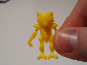 abra creatures pokemon 3d print model - Mito3D