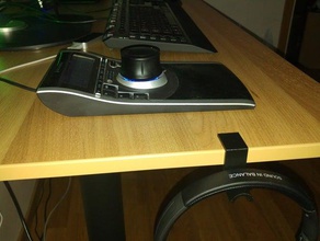 clip ikea galant bureau le de casque d'écoute 3d print model - Mito3D